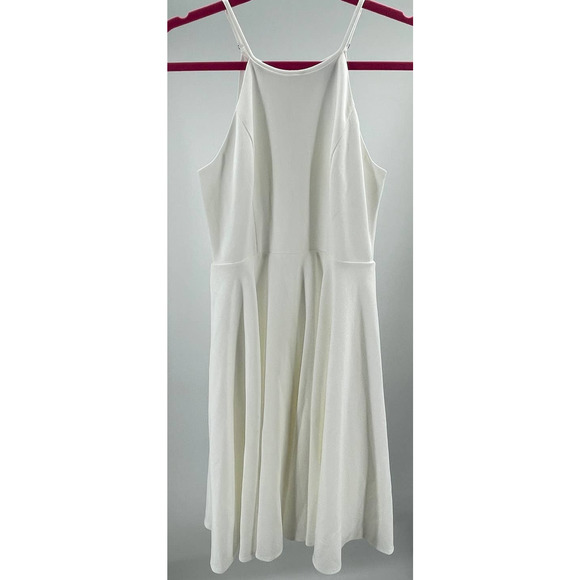 LULU'S SZ S Irresistible Charm White Midi Halter Skaker Dress NEW B100 - Picture 3 of 8